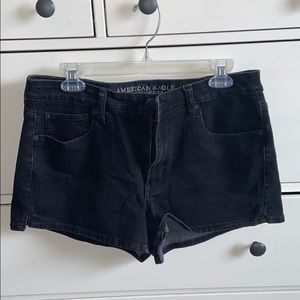American Eagle Hi-Rose Shorts Black 12